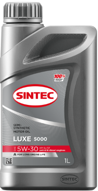 Масло мотор. SINTEC LUXE 5000 SAE 5W30 API SL/CF 1л (1*12шт) Масло мотор. SINTEC LUXE 5000 SAE 5W30 API SL/CF 1л (1*12шт)