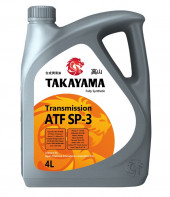 Масло трансмиссионное TAKAYAMA ATF SP-3 ПЛАСТИК (4л) 1*4шт Масло трансмиссионное TAKAYAMA ATF SP-3 ПЛАСТИК (4л) 1*4шт