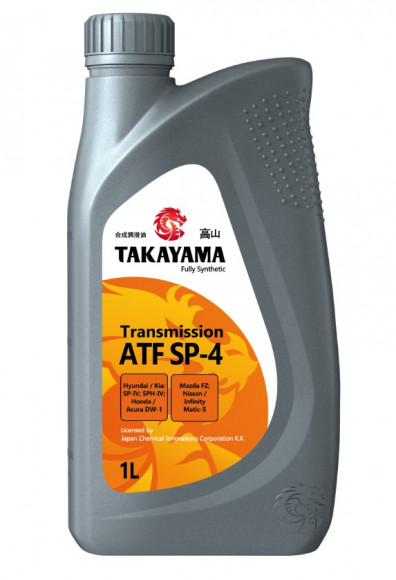 Масло трансмиссионное TAKAYAMA ATF SP-4 ПЛАСТИК (1л.) 1*12шт Масло трансмиссионное TAKAYAMA ATF SP-4 ПЛАСТИК (1л.) 1*12шт