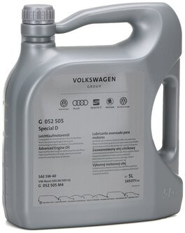 Масло мотор. 5W40 VAG "SPECIAL G" 502.00/505.00 (5л) 1*4 шт Масло мотор. 5W40 VAG "SPECIAL G" 502.00/505.00 (5л) 1*4 шт