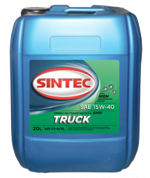 Масло мотор. SINTEC TRUCK SAE 15W40 API CI-4/SL 20л