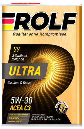 Масло мотор. 5W30 ROLF ULTRA C3 SN/CF 4л (1*4шт) Масло мотор. 5W30 ROLF ULTRA C3 SN/CF 4л (1*4шт)