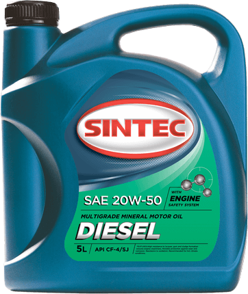 Масло мотор. SINTEC DIESEL SAE 20W50 API CF-4/CF/SJ 5л (1*4шт) Масло мотор. SINTEC DIESEL SAE 20W50 API CF-4/CF/SJ 5л (1*4шт)