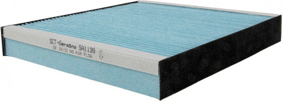 Фильтр салона SCT SA 1139- Lancer X (P12) 02-/ALMERA II (N16) 00-/X-TRAIL (T30) 01-/INFINITY FX3 Фильтр салона SCT SA 1139- Lancer X (P12) 02-/ALMERA II (N16) 00-/X-TRAIL (T30) 01-/INFINITY FX3