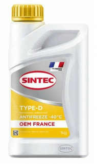 Антифриз A-40 Sintec OEM Type-D France (ЖЕЛТЫЙ) 1кг (1*12шт) Антифриз A-40 Sintec OEM Type-D France (ЖЕЛТЫЙ) 1кг (1*12шт)