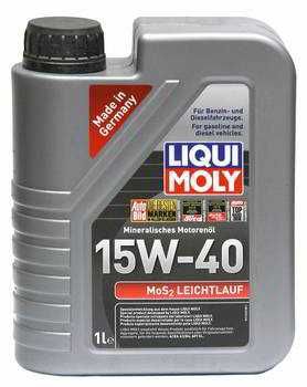 Масло мотор. Liqui Moly 15W40 MoS2 Leichtlauf (мин) (1л) 1*12 шт. (1932) Масло мотор. Liqui Moly 15W40 MoS2 Leichtlauf (мин) (1л) 1*12 шт. (1932)