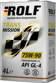 Масло трансм. ROLF Transmission SAE 75W90 API GL-4 (4л) 1*4шт Масло трансм. ROLF Transmission SAE 75W90 API GL-4 (4л) 1*4шт