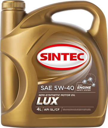 Масло мотор. SINTEC LUXE 5000 SAE 5W40 ACEA A3/B4 API SL/CF 4л (1*4шт)