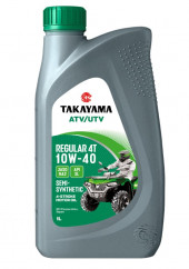 Масло мотор. 4T 10W-40 TAKAYAMA ATV/UTV Regular SL JASO MA-2 пластик (1л) 1*12шт Масло мотор. 4T 10W-40 TAKAYAMA ATV/UTV Regular SL JASO MA-2 пластик (1л) 1*12шт