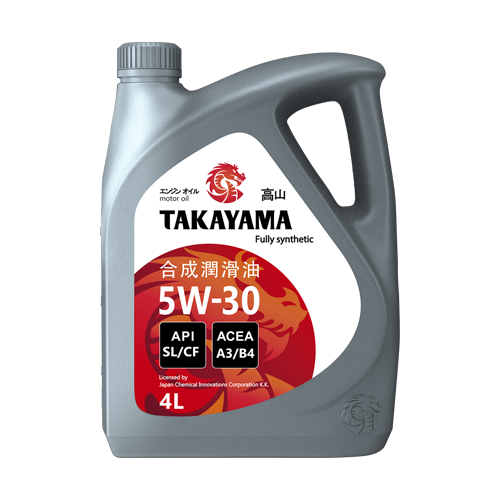 Масло моторное TAKAYAMA SAE 5W-30, API SL/CF ПЛАСТИК (4л) 1*4шт Масло моторное TAKAYAMA SAE 5W-30, API SL/CF ПЛАСТИК (4л) 1*4шт
