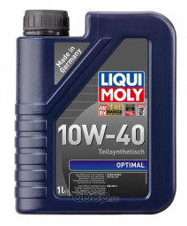 Масло мотор. 10W40 Liqui Moly Optimal SL/CF A3/B3 пластик (1 л.) 1*6 шт. (3929)
