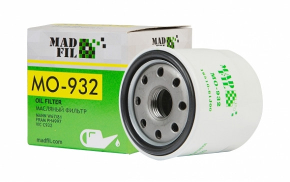 MADFIL Фильтр масляный, 16510-61J00 Daewoo Matiz, Chevrolet Spark, Aveo 1.2 03-> MADFIL Фильтр масляный, 16510-61J00 Daewoo Matiz, Chevrolet Spark, Aveo 1.2 03->