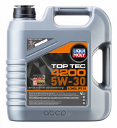 Масло мотор. 5W30 Liqui Moly Top Tec 4200 New Generation API SP ACEA C3 пластик (4 л.) 1*4 шт. Масло мотор. 5W30 Liqui Moly Top Tec 4200 New Generation API SP ACEA C3 пластик (4 л.) 1*4 шт.
