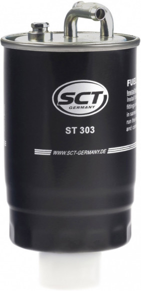 Фильтр топливный SCT ST 303- VW T2/GOLF 2/LT/POLO 1.3D-2.4D/HONDA ACCORD 2.0D -00 Фильтр топливный SCT ST 303- VW T2/GOLF 2/LT/POLO 1.3D-2.4D/HONDA ACCORD 2.0D -00