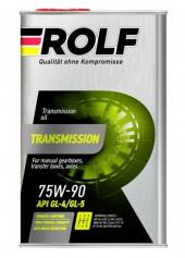 Масло трансм. ROLF Transmission SAE 75W90 API GL-4/GL-5 (4л) 1*4шт Масло трансм. ROLF Transmission SAE 75W90 API GL-4/GL-5 (4л) 1*4шт