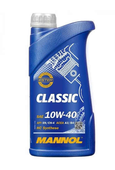 Масло мотор.10W40 MANNOL 7501 CLASSIC ACEA A3/B4 API SN/CH-4 (1л.) 1*20шт. Масло мотор.10W40 MANNOL 7501 CLASSIC ACEA A3/B4 API SN/CH-4 (1л.) 1*20шт.