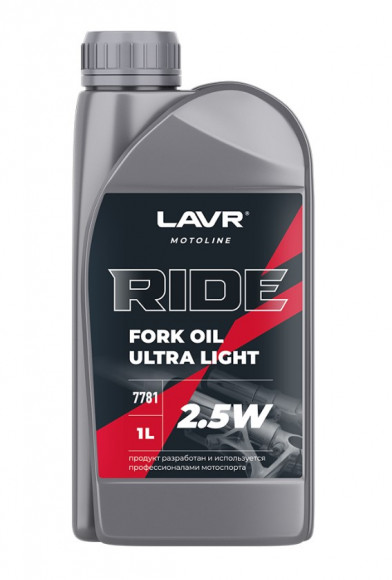 Ln7781 Масло вилочное 2,5W LAVR RIDE FORK OIL (1л) 1*16шт Ln7781 Масло вилочное 2,5W LAVR RIDE FORK OIL (1л) 1*16шт