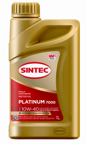 Масло мотор. SINTEC PLATINUM 7000 SAE 10W40 ACEA A3/B4 API SN/CF 1л (1*12шт)