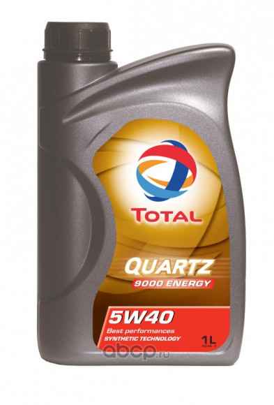 Масло мотор.  5W40 TOTAL QUARTZ 9000 ENERGY API SN/CF ACEA А3/B4 пластик (1 л.) 1*12 шт.