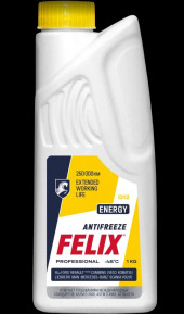 Антифриз FELIX ENERGY, G12+, желтый в п/э бут.1кг (15шт) Антифриз FELIX ENERGY, G12+, желтый в п/э бут.1кг (15шт)
