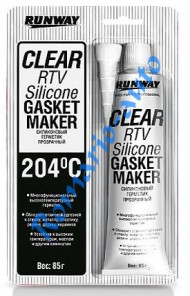 RW8502 Герметик силиконовый-прокладка (прозрачный) (85 гр) (1*12)