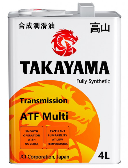 Масло трансм.  ATF Multi TAKAYAMA ПЛАСТИК (4л) 1*4шт