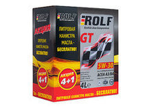 Масло мотор. ROLF GT A3/B4 SAE 5W30 ACEA A3/B4 (АКЦИЯ 4+1л) (4 л) 1*3шт Масло мотор. ROLF GT A3/B4 SAE 5W30 ACEA A3/B4 (АКЦИЯ 4+1л) (4 л) 1*3шт