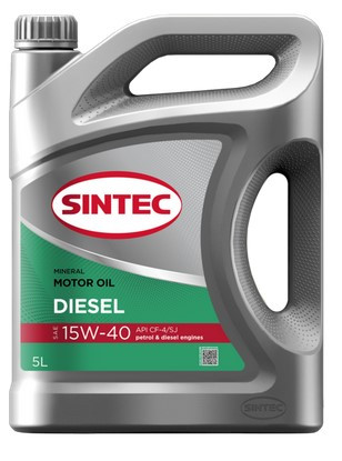 Масло мотор. 15W40 SINTEC DIESEL CF-4/SJ (5л) 1*4шт Масло мотор. 15W40 SINTEC DIESEL CF-4/SJ (5л) 1*4шт