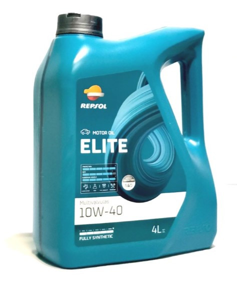 Масло мотор. 10W40 Repsol ELITE Multivalvulas SN/CF A3/B4 пластик (4 л.) 1*5 шт.