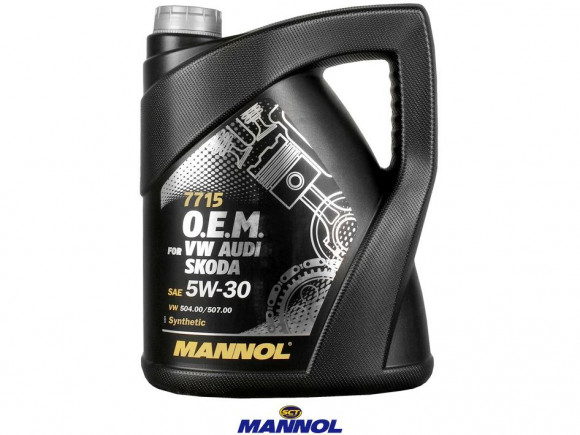Масло мотор. 5W30 MANNOL 7715 O.E.M. for VW Audi Skoda (5л.) пластик 1*4шт. Масло мотор. 5W30 MANNOL 7715 O.E.M. for VW Audi Skoda (5л.) пластик 1*4шт.