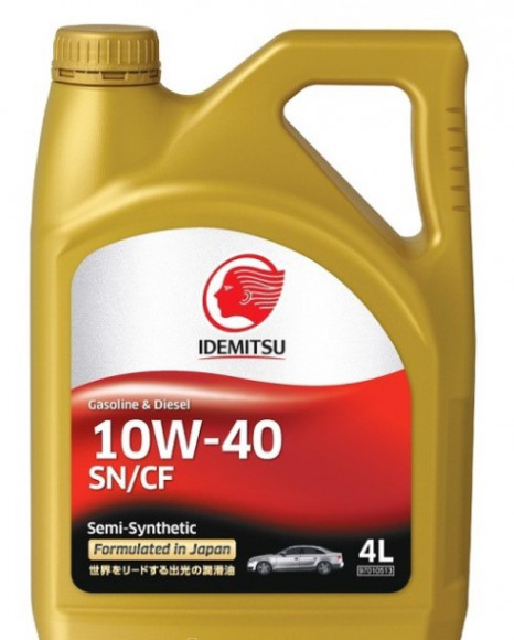 Масло мотор. 10W40 Idemitsu API SN/CF (полусинт.) пластик (4 л) 1*6 шт. Масло мотор. 10W40 Idemitsu API SN/CF (полусинт.) пластик (4 л) 1*6 шт.