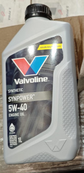 Масло мотор.  5W40 Valvoline SYNPOWER  SN/CF A3/B4 пластик (1 л.) 1*12 шт.