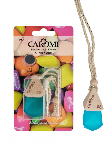 Ароматизатор автомобильный CAROMI #6 подвесной фруктовый БУБЛЬ ГУМ, 6 мл., по 10 шт. Ароматизатор автомобильный CAROMI #6 подвесной фруктовый БУБЛЬ ГУМ, 6 мл., по 10 шт.