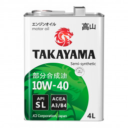 Масло моторное TAKAYAMA Safetec 10W40 API SL A3/B4 (4л) 1*4шт