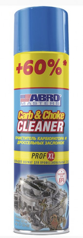 Очиститель карбюратора ABRO Masters PROF XL +60% (750 мл.) 1*12 шт. (CC120RW) Очиститель карбюратора ABRO Masters PROF XL +60% (750 мл.) 1*12 шт. (CC120RW)