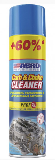 Очиститель карбюратора ABRO Masters PROF XL +60% (750 мл.) 1*12 шт. (CC120RW) Очиститель карбюратора ABRO Masters PROF XL +60% (750 мл.) 1*12 шт. (CC120RW)