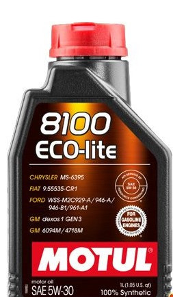 Масло мотор. 5W30 MOTUL 8100 ECO-LITE SP GF-6a пластик (1 л.) 1*12 шт. Масло мотор. 5W30 MOTUL 8100 ECO-LITE SP GF-6a пластик (1 л.) 1*12 шт.