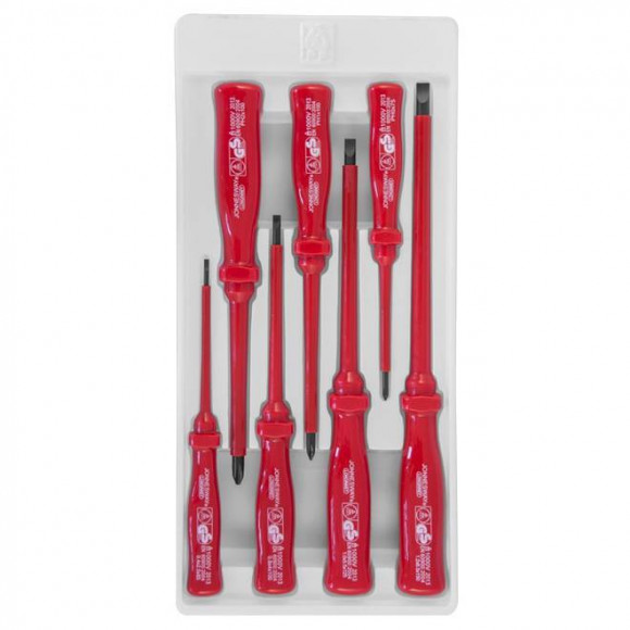 D02AC07S Набор отверток стержневых диэлектрических, 7 предметов D02AC07S Набор отверток стержневых диэлектрических, 7 предметов