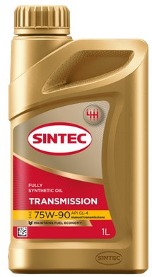 Масло трансм. 75W90 SINTEC Transmission ТМ-4 GL-4 (1л) 1*12шт Масло трансм. 75W90 SINTEC Transmission ТМ-4 GL-4 (1л) 1*12шт
