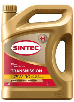 Масло трансм. 75W90 SINTEC Transmission ТМ-4 GL-4   (4л) 1*4шт